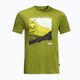 Vyriški marškinėliai Jack Wolfskin Crosstrail Graphic trekking marškinėliai žali 1801671_3017 3