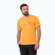 Jack Wolfskin Peak Graphic vyriški trekingo marškinėliai oranžiniai 1807183