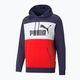 Vyriškas džemperis su gobtuvu PUMA Ess+ Colorblock tamsiai mėlyna ir raudona 670168 06 6