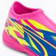 Vaikiški futbolo bateliai PUMA Ultra Match Ll Energy IT+Mid Jr luminous pink/ultra blue/yellow alert 8