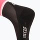 Moteriškos kompresinės bėgimo kojinės CEP 4.0 Mid Cut pink/black 4