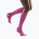 Moteriškos kompresinės bėgimo kojinės CEP Ultralight pink/dark red 4