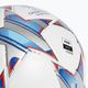 Futbolo kamuolys adidas UCL League 23/24 white/silver metallic/bright cyan dydis 5 3
