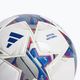 Futbolo kamuolys adidas UCL PRO 23/24 white/silver metallic/bright cyan/royal blue dydis 5 4