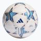 Futbolo kamuolys adidas UCL Competition 23/24 white/silver metallic/bright cyan/royal dydis 5
