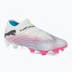 Futbolo batai PUMA Future 7 Ultimate Low FG/AG white/black/poison pink/bright aqua/silver mist