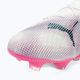 Futbolo batai PUMA Future 7 Ultimate Low FG/AG white/black/poison pink/bright aqua/silver mist 7