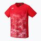YONEX vyriški teniso marškinėliai su apykakle raudoni CPM105053CR 4