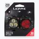 Lezyne dviračių žibintų rinkinys ZECTO DRIVE, USB LZN-1-LED-8P-V304