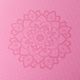 Jogos dizaino laboratorija Flow Pure 6 mm rožinis Mandala Rose jogos kilimėlis 4