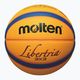 Krepšinio kamuolys Molten B33T5000 FIBA 3x3 yellow/blue dydis 3 2