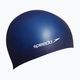 Speedo paprasta plokščia silikoninė plaukimo kepurė tamsiai mėlyna 8-709910011 2
