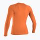 Moteriški plaukimo marškinėliai ilgomis rankovėmis O'Neill Basic Skins LS Rash Guard light grapefruit 2