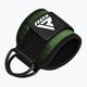 Diržai su kabliukais ant kulkšnies RDX A4 Ankle Straps For Gym Cable Machine army green 2