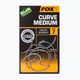 Fox International Edges karpiniai kabliukai Armapoint Curve Shank Medium grey CHK203 2