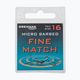 Drennan Fine Match kabliukai juodi HSFMTM024