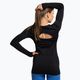 Moterų treniruočių marškinėliai ilgomis rankovėmis Gymshark Flex Top black 3
