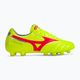 Vyriški futbolo batai Mizuno Morelia II Pro MD safety yellow/fiery coral 2/galaxy silver 2
