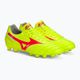 Vyriški futbolo batai Mizuno Morelia II Pro MD safety yellow/fiery coral 2/galaxy silver 4