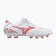 Vyriški futbolo batai Mizuno Morelia Neo IV Pro MD white/ radiant red/ hot coral