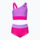 Vaikiškas dviejų dalių maudymosi kostiumėlis Nike Water Dots Asymmetrical pink NESSC725-672