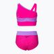 Vaikiškas dviejų dalių maudymosi kostiumėlis Nike Water Dots Asymmetrical pink NESSC725-672 2
