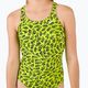 Nike daugkartinės spaudos Fastback vaikiškas vientisas maudymosi kostiumėlis žalias NESSC755-312 7