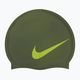 Nike Big Swoosh žalia plaukimo kepuraitė NESS8163-391
