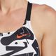Nike daugkartinis spausdinimas Fastback moteriškas vientisas maudymosi kostiumėlis Black NESSC05050-001 8