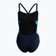 Moteriškas vientisas maudymosi kostiumėlis Nike Multiple Print Racerback Splice One, tamsiai mėlynas NESSC051-440 2