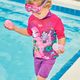 Vaikiška plaukimo kaukė Speedo Sea Squad Mask Jr electric pink/miami lilac/blossom/clear 7
