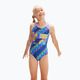 Speedo Digital Placement Splashback vaikiškas vientisas maudymosi kostiumėlis mėlynos ir violetinės spalvos 8-00262514737 5