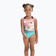 Speedo skaitmeniniu raštu margintas vaikiškas vientisas maudymosi kostiumėlis mėlynai rožinis 8-0797015159 4