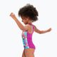 Speedo skaitmeniniu raštu margintas vaikiškas vientisas maudymosi kostiumėlis rausvai violetinės spalvos 8-0797015162 3