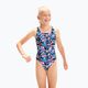 Speedo Digital Allover Leaderback vaikiškas vientisas maudymosi kostiumėlis mėlynas/juodas 8-1237714743 3