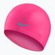 Nike Solid Silikoninė vaikiška plaukimo kepuraitė rožinė TESS0106-670 2