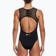 Nike Wild moteriškas vientisas maudymosi kostiumėlis juodas NESSD250-001 6