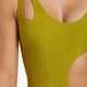 Moteriškas vientisas maudymosi kostiumėlis Nike Block Texture gold NESSD288-314 6