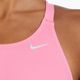 Nike Hydrastrong Solid Fastback moteriškas vientisas maudymosi kostiumėlis rožinės spalvos NESSA001-660 6