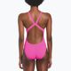 Moteriškas vientisas plaukimo kostiumas Nike Hydrastrong Solid Fastback fire pink 2