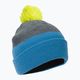 Spalva Vaikų kepurė Beanie Spalvota žieminė kepurė mėlynai pilka 740805