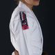 GI moteriškos braziliškojo džiudžitsu prekės Ground Game 'Sakura' baltos spalvos GISAKWHF1 6