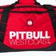 Pitbull West Coast TNT Sports 50 l vyrų treniruočių krepšys juodas/raudonas 3