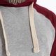 Vyriški Pitbull West Coast džemperiai su gobtuvu ir mažu logotipu pilkos/burundy spalvos 3