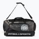 Pitbull West Coast Big Sports Logo 100 l treniruočių krepšys juodas/pilkas 2