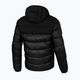 Pitbull West Coast Greyfox Dygsniuotas juodos spalvos vyriškas žieminis švarkas su gobtuvu 3