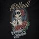 Pitbull West Coast moteriški marškinėliai Santa Muerte black 5