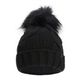 Moteriška žieminė kepurė 4F CAD010 tamsiai juoda 2