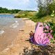 Paplūdimio palapinė su baseinu HUMBAKA BTK01 rožinė 9