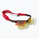 GOG dviratininkų akiniai Faun matiniai juodi/polichromatiniai raudoni T579-1